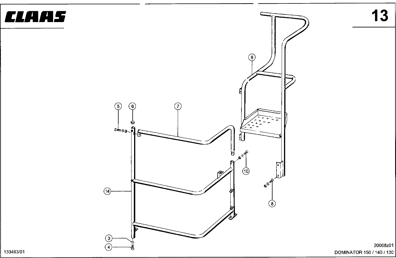 DOMINATOR - GELAENDER, BEI MASCHINEN MIT KABINE