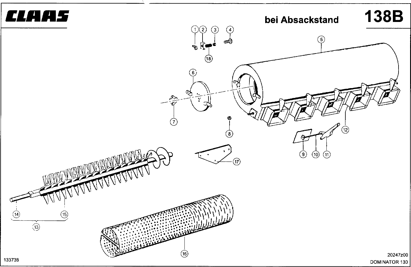 DOMINATOR - SORTIERZYLINDER; ABSACKSTAND