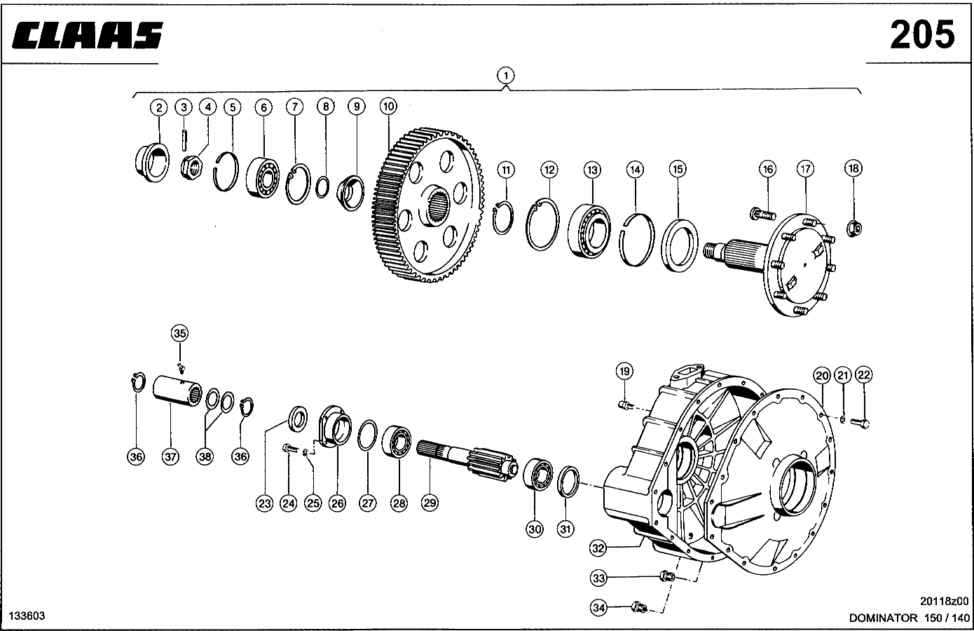 DOMINATOR - РЕДУКТОР ВЕДУЩЕГО МОСТА, (10,7 T)