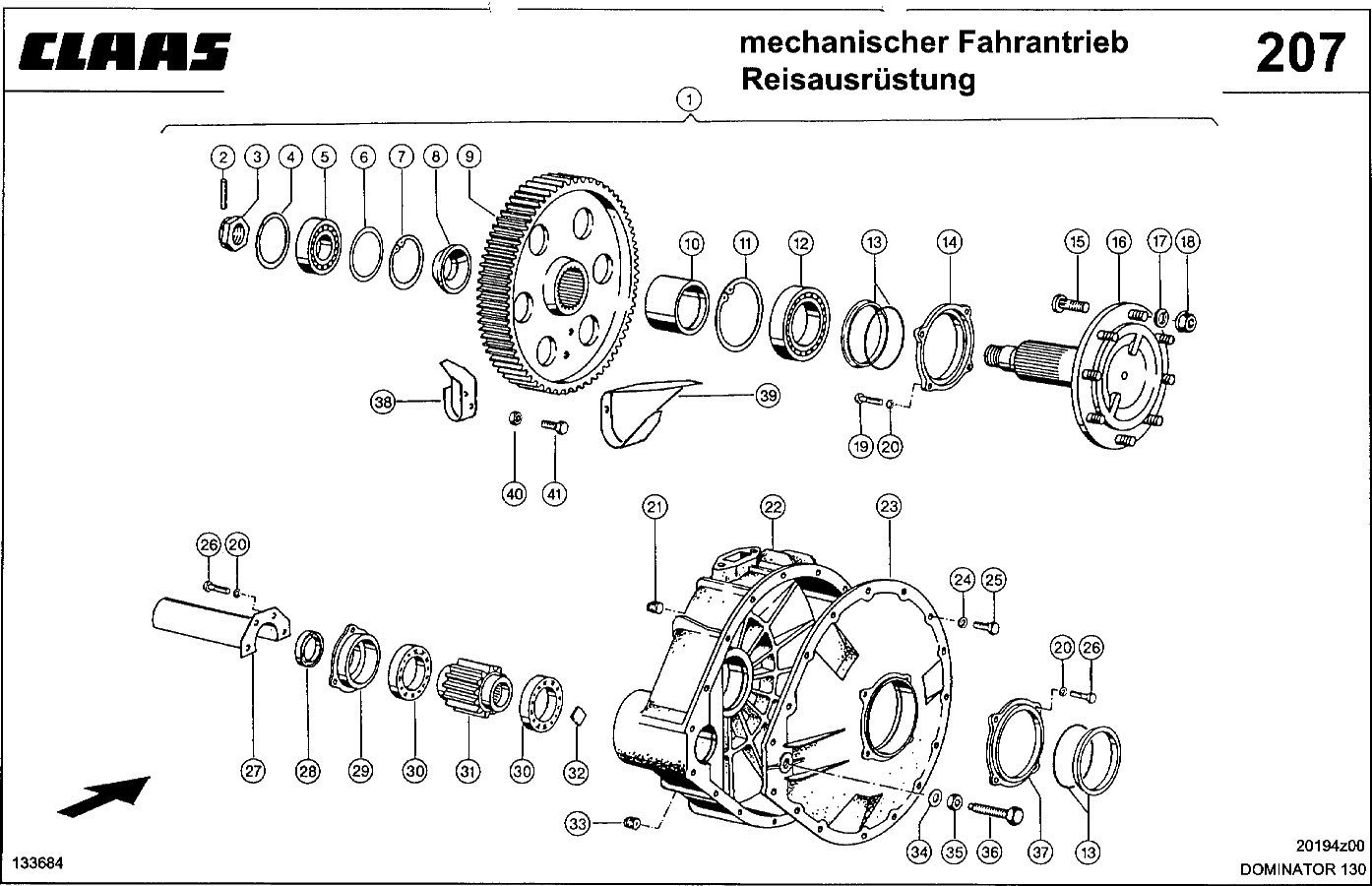 DOMINATOR - ACHSGETRIEBE, REIS