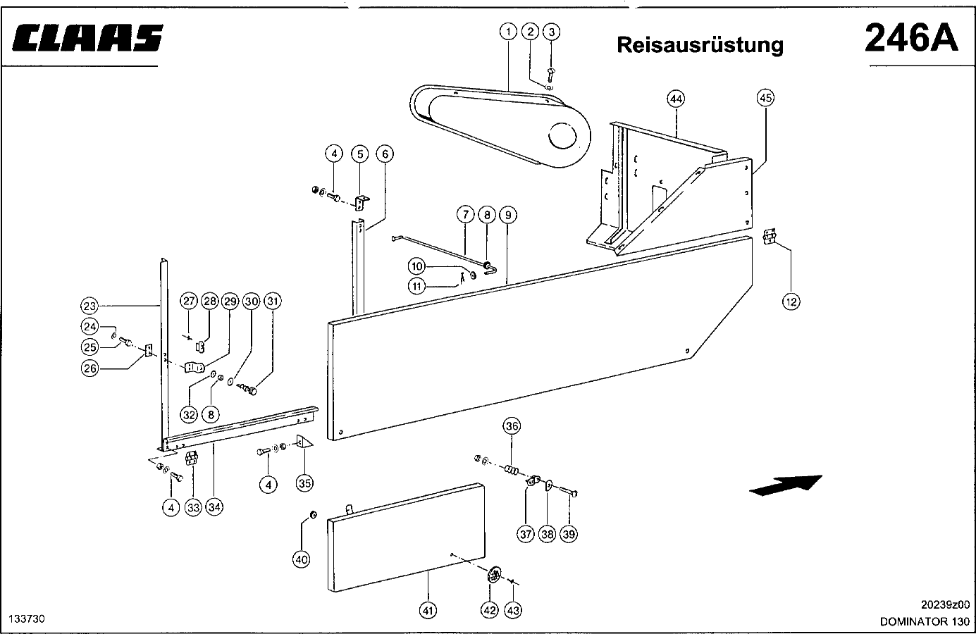 DOMINATOR - VERKLEIDUNG, RECHTS - REISAUSRUESTUNG