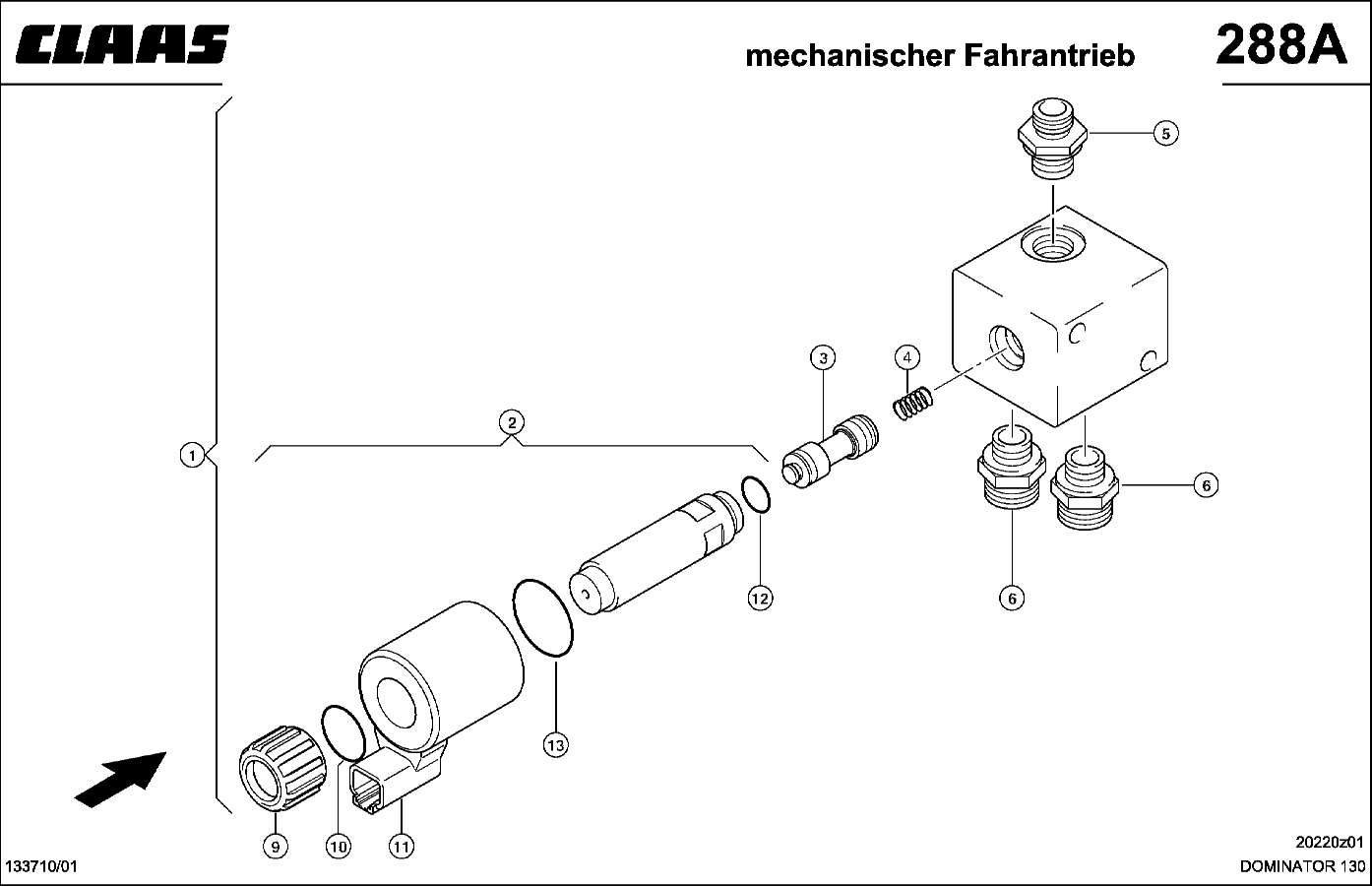 DOMINATOR - 3/2 - WEGEVENTIL; REVERSIERANTRIEB