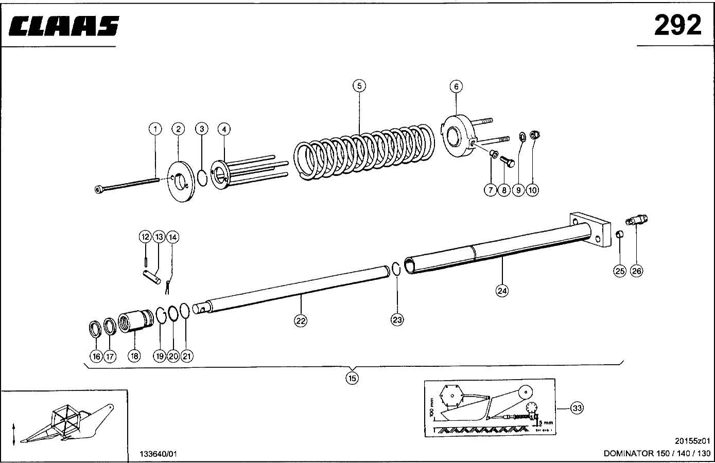 DOMINATOR - SCHNEIDWERKZYLINDER (45 MM KOLBEN)