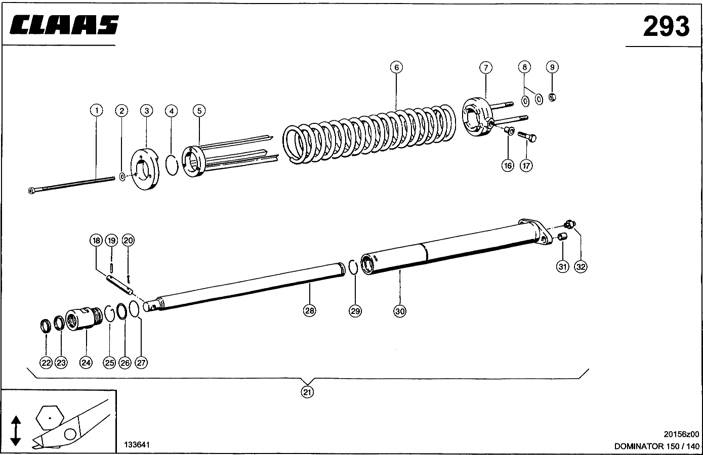 DOMINATOR - SCHNEIDWERKZYLINDER, (55 MM KOLBEN)