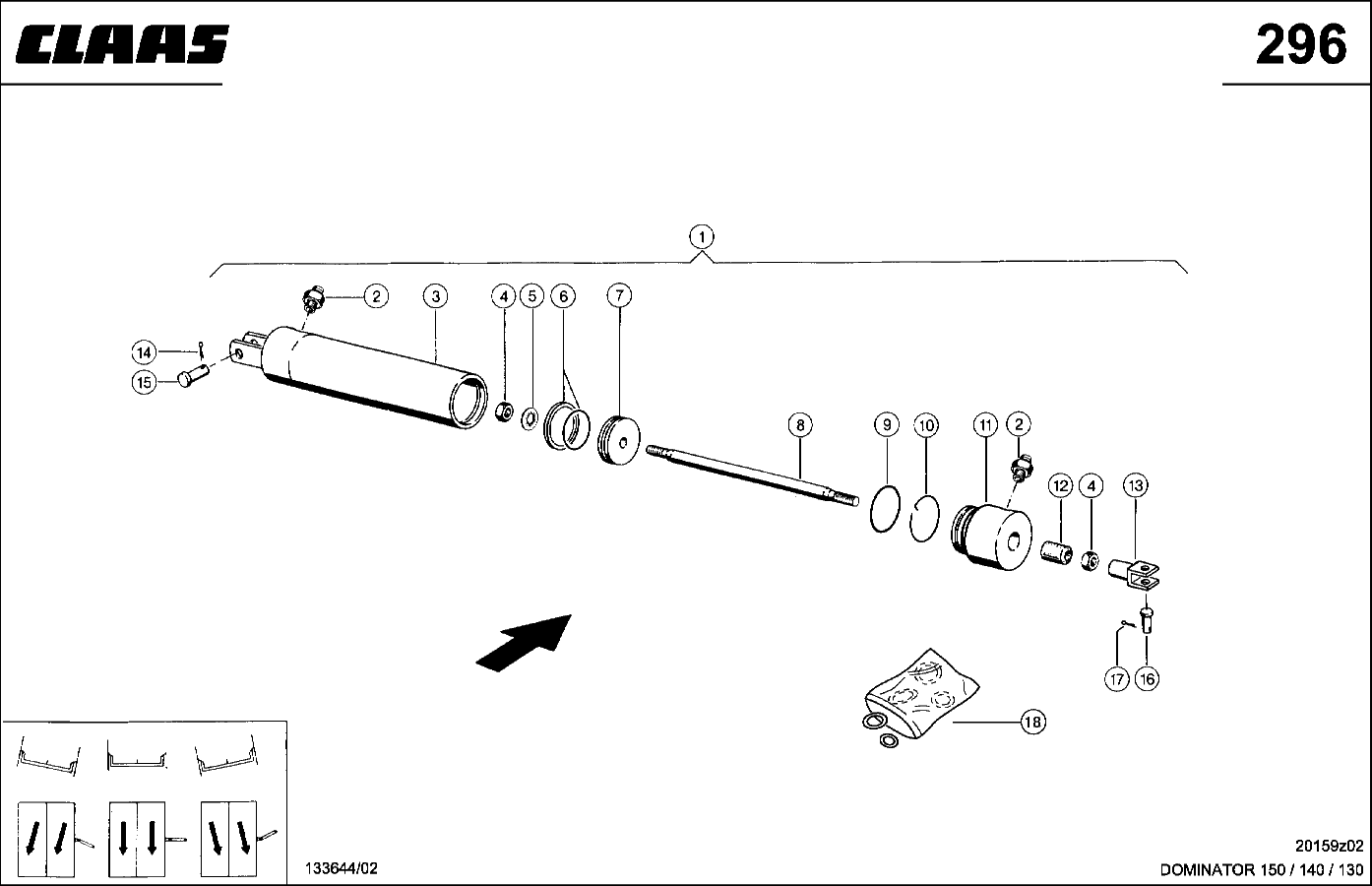 DOMINATOR - HYDRAULIKZYLINDER ("3 - D")