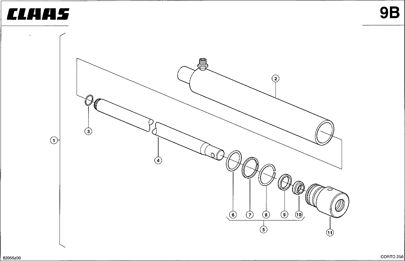 CORTO - HYDRAULIKZYLINDER - AUSHEBEN