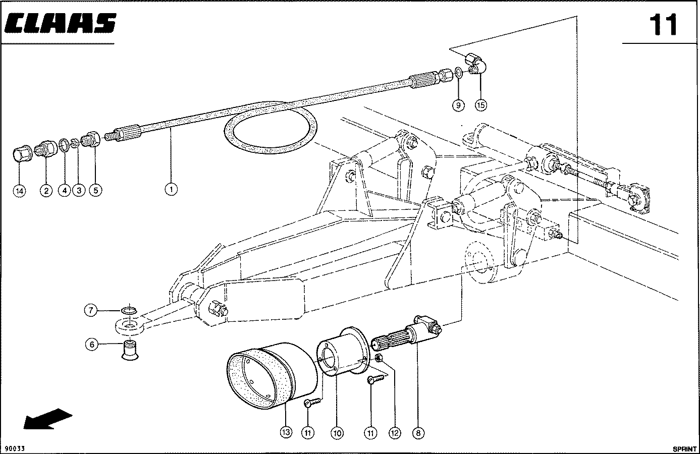 SPRINT - SCHLEPPERHYDRAULIK-ZAPFWELLENVERLAENGERU