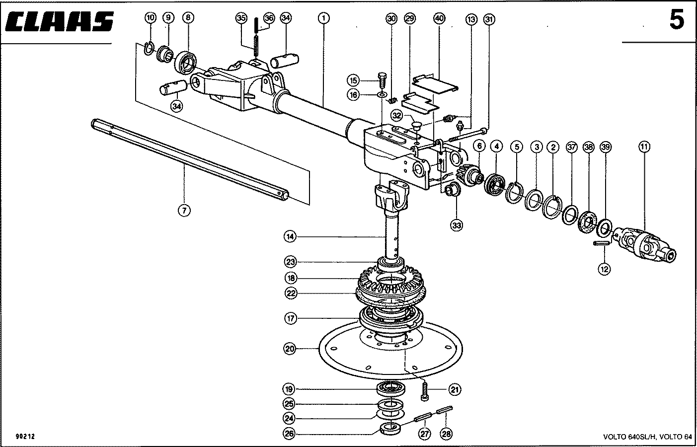 VOLTO - SEITENRAHMEN RE. / LI. V 640 SL/H, 64