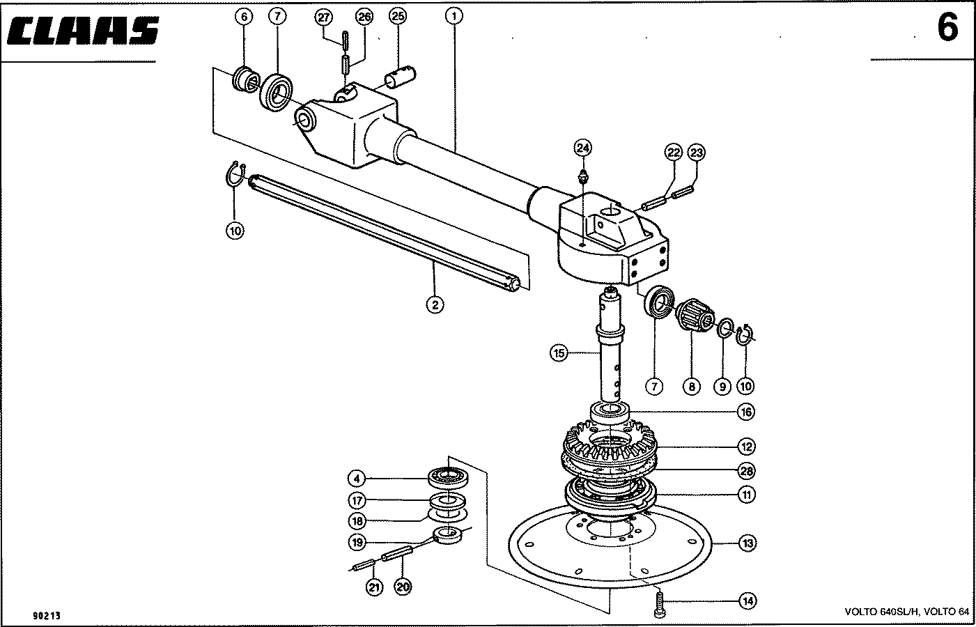 VOLTO - AUSSENARM, RE. / LI. VOLTO 640 SL/H, 64
