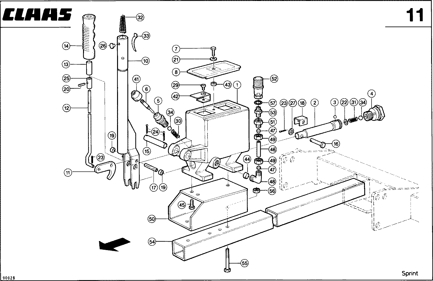 SPRINT - PICKUP-AUSHEBUNG - HYDRAULISCHE HANDPUMP