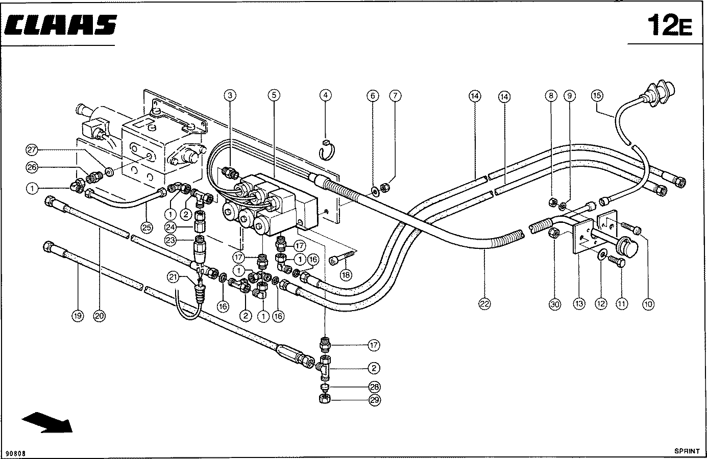 SPRINT - ELEKTRO - HYDRAULISCHE BEDIENUNG VAR.611