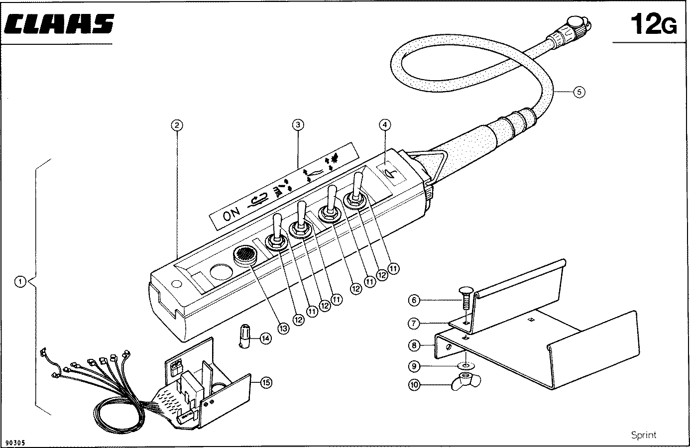 SPRINT - ELEKTRO - HYDRAULISCHE BEDIENUNG VAR.611