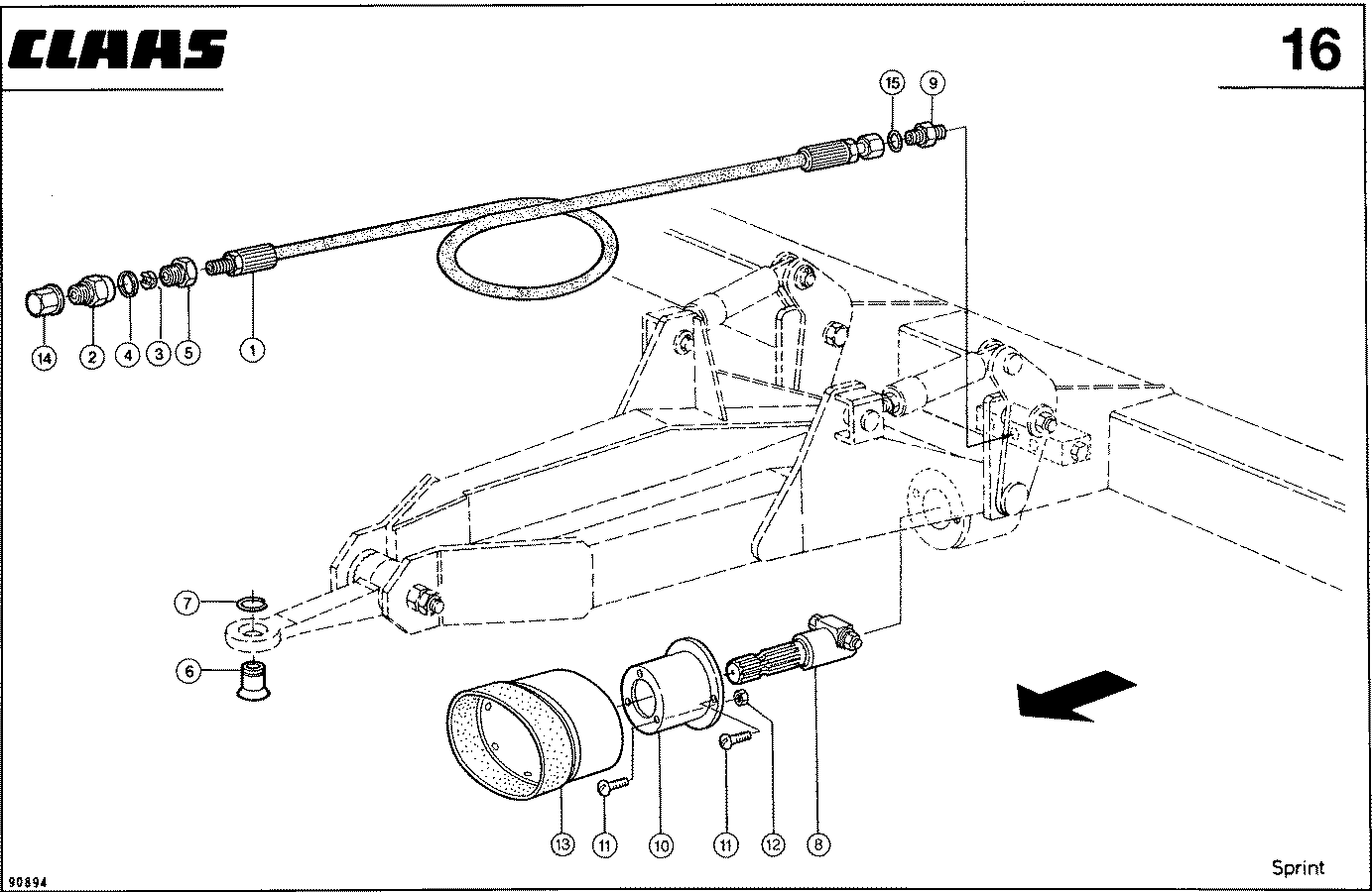 SPRINT - SCHLEPPERHYDRAULIK-ZAPFWELLENVERLAENGERU