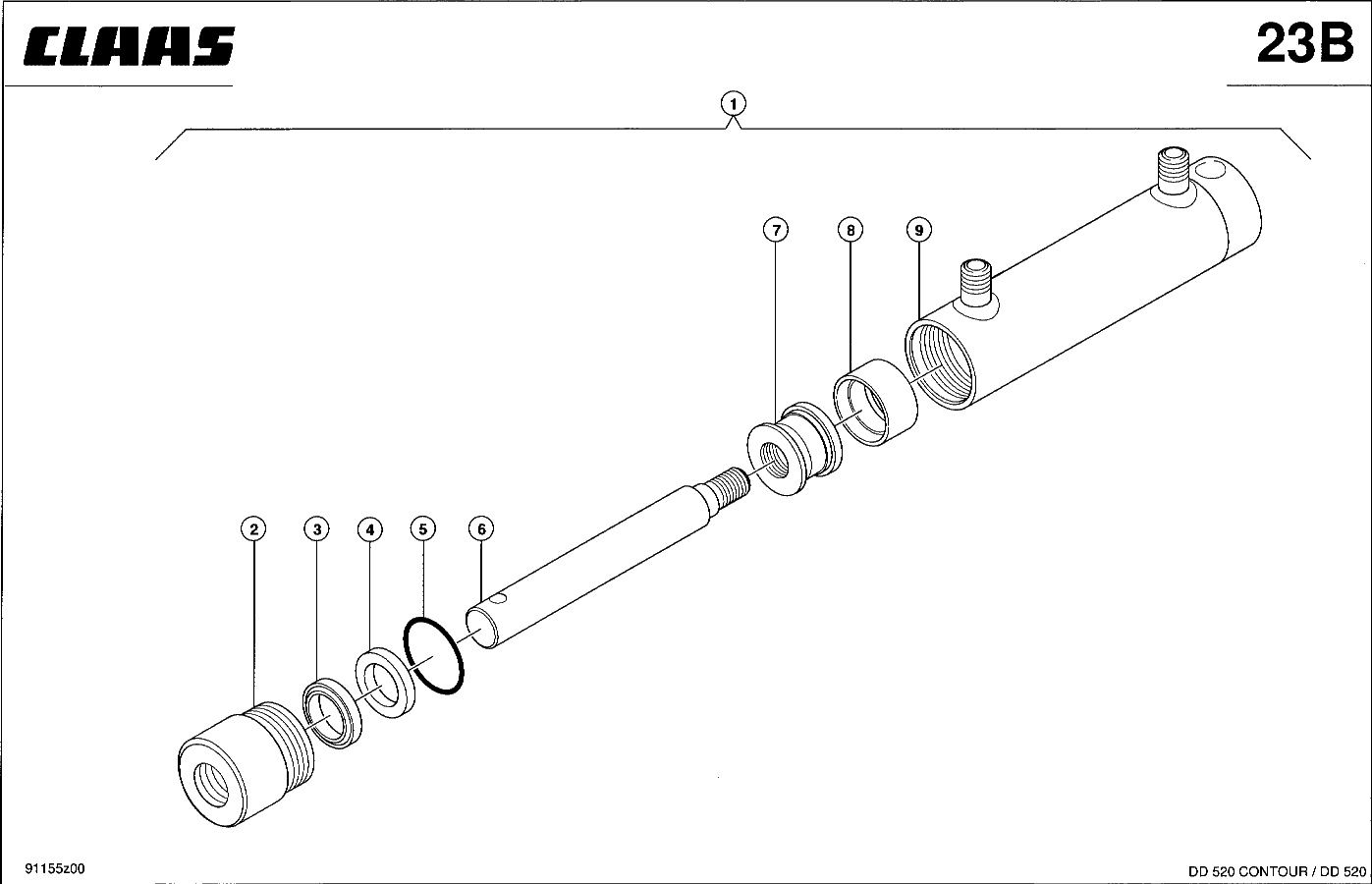 ЖАТКИ ТРАВЯНЫЕ - HYDRAULIKZYLINDER-PADDELVERSTELLUNG