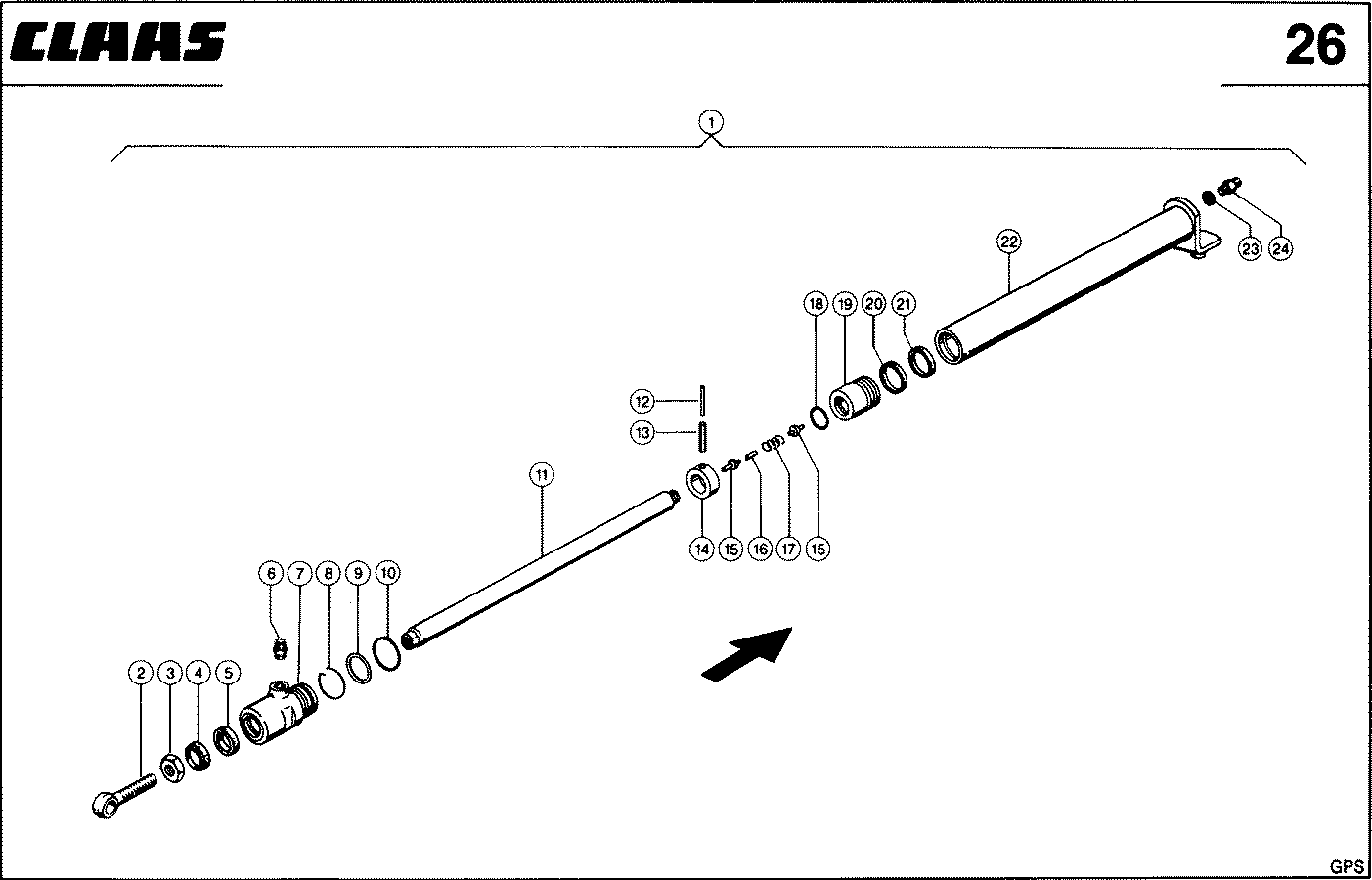 АДАПТЕР GPS - HASPEL-HORIZONTALVERSTELLUNG, VAR.4809