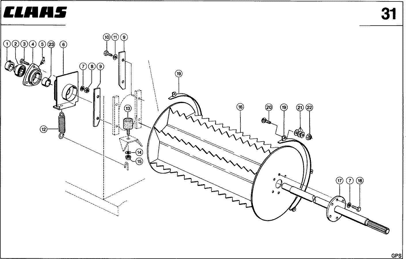 АДАПТЕР GPS - GPS-ADAPTER, EINZUGSWALZE, VAR.9012, 7