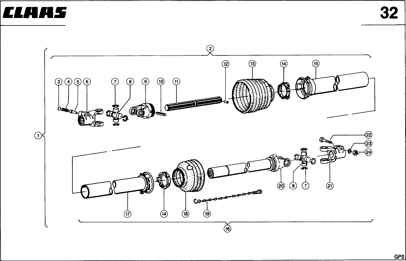 АДАПТЕР GPS - GPS-ADAPTER, GELENKWELLE, VAR.9012, 72