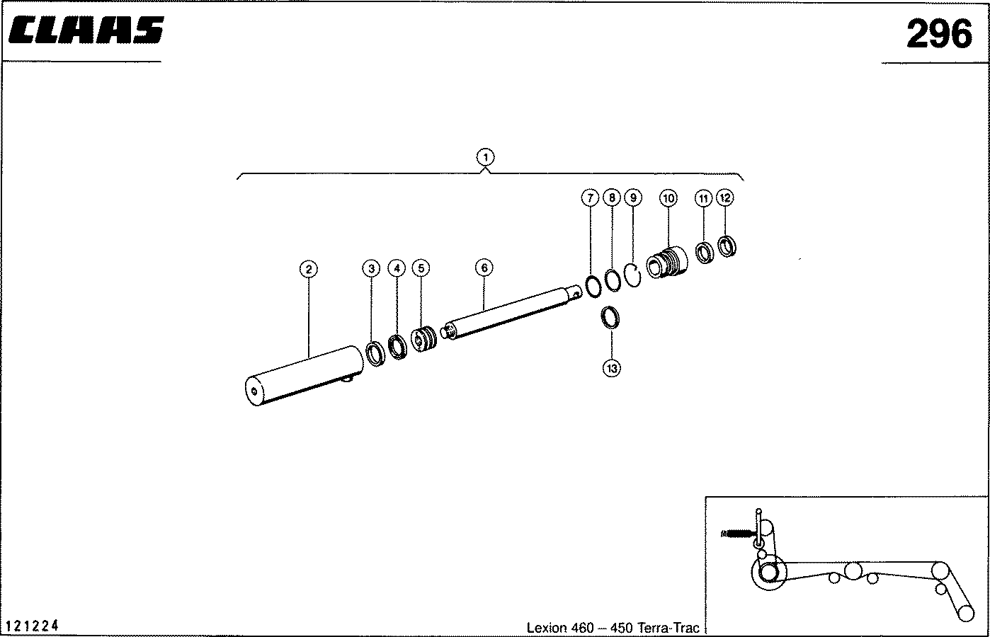 LEXION - HYDRAULIKZYLINDER; STROHHAECKSLER EIN /