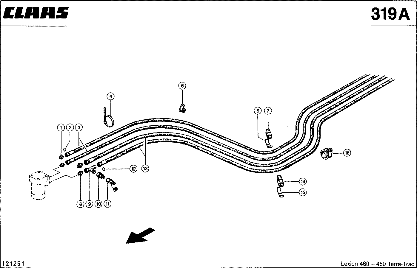 LEXION - HYDRAULIKLEITUNGEN; PUMPE - LENKUNG - Z