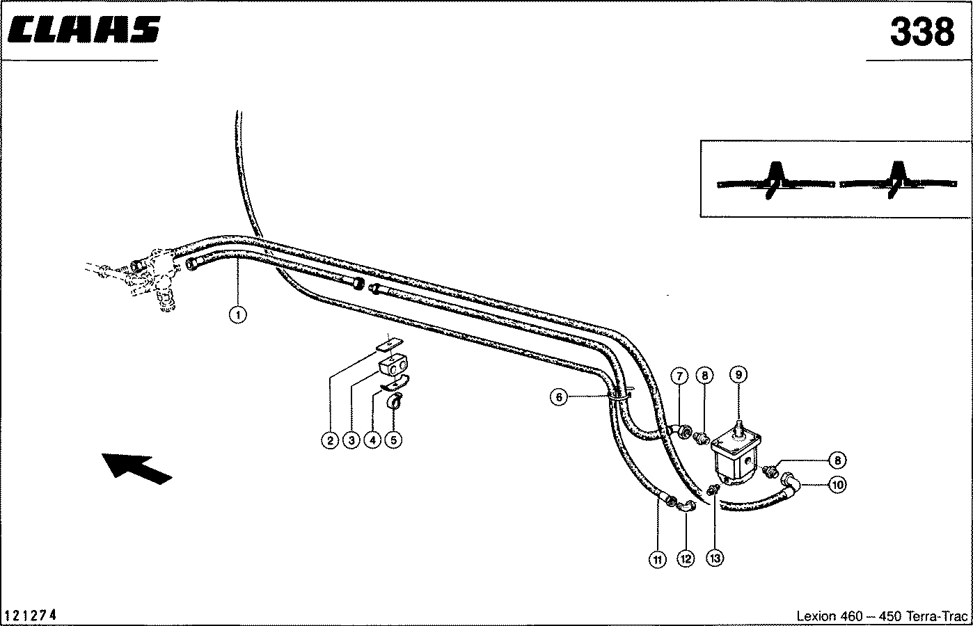 LEXION - HYDRAULIKLEITUNGEN; ANTRIEB STROHVERTEI
