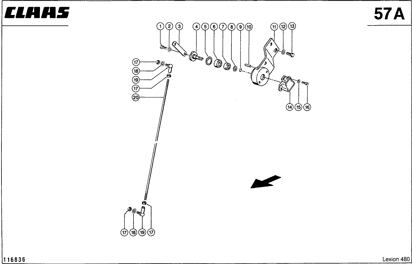 LEXION - STELLUNGSANZEIGE, DRESCHKORB (LINKE SE