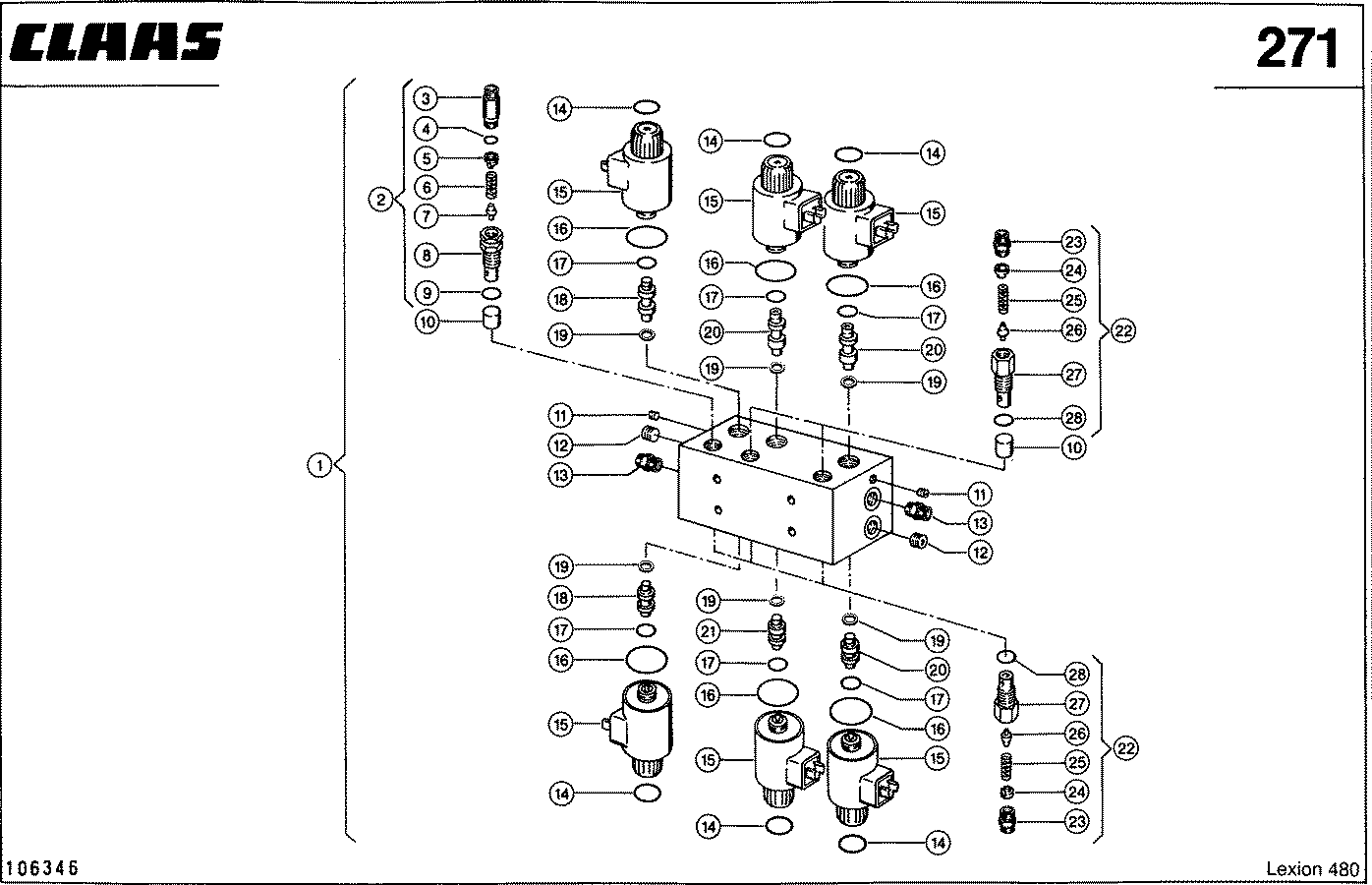 LEXION - 3Х4/3 - РАСПРЕДЕЛИТЕЛЬ