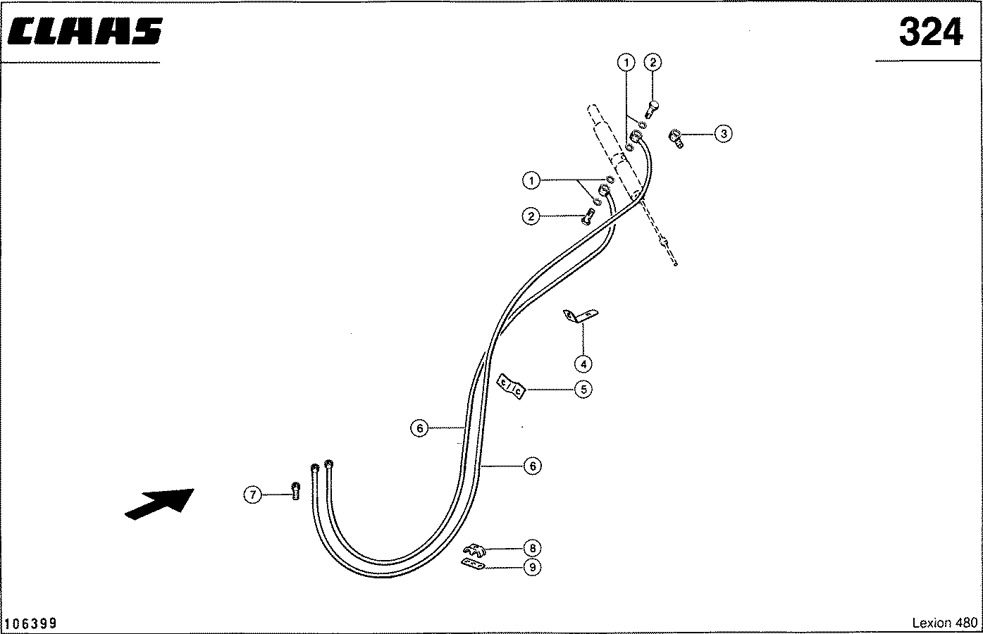 LEXION - HYDRAULIKLEITUNGEN; MOTOR-DREHZAHLVERST