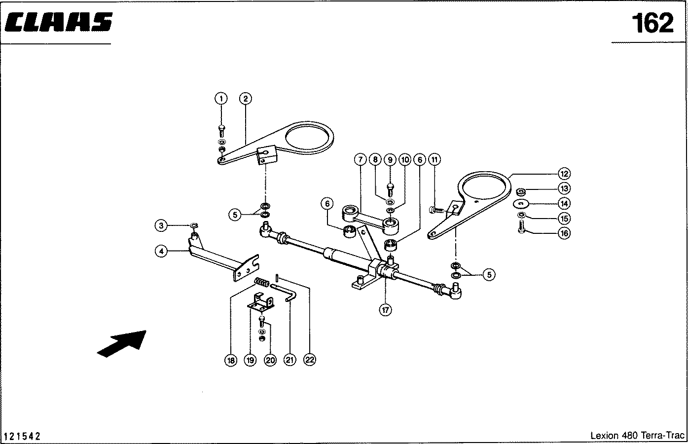 LEXION - STROHHAECKSLER; HYDR. SCHWENKEINRICHTUN