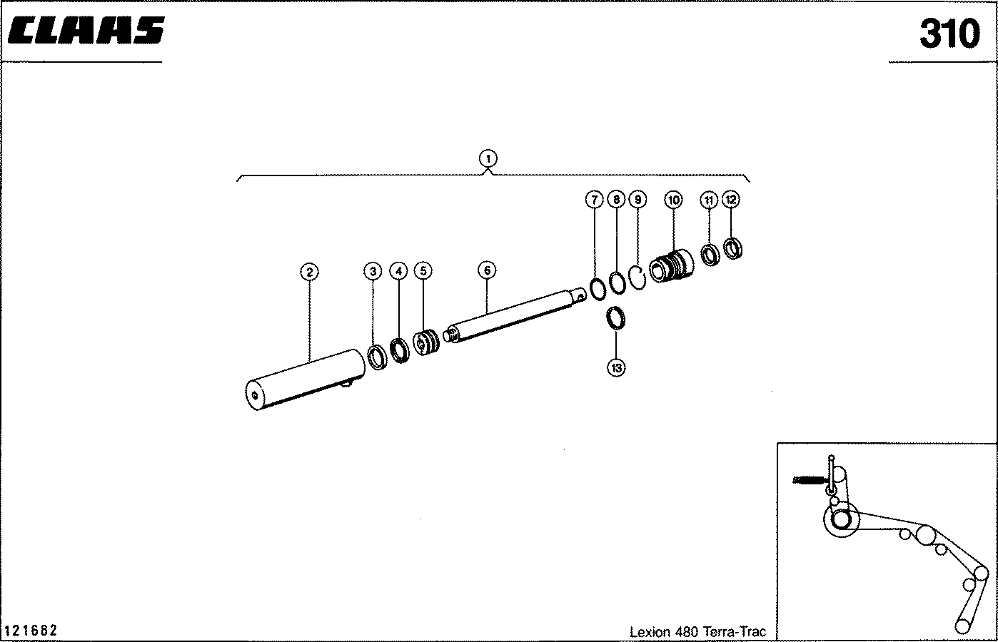 LEXION - HYDRAULIKZYLINDER; STROHHAECKSLER EIN /