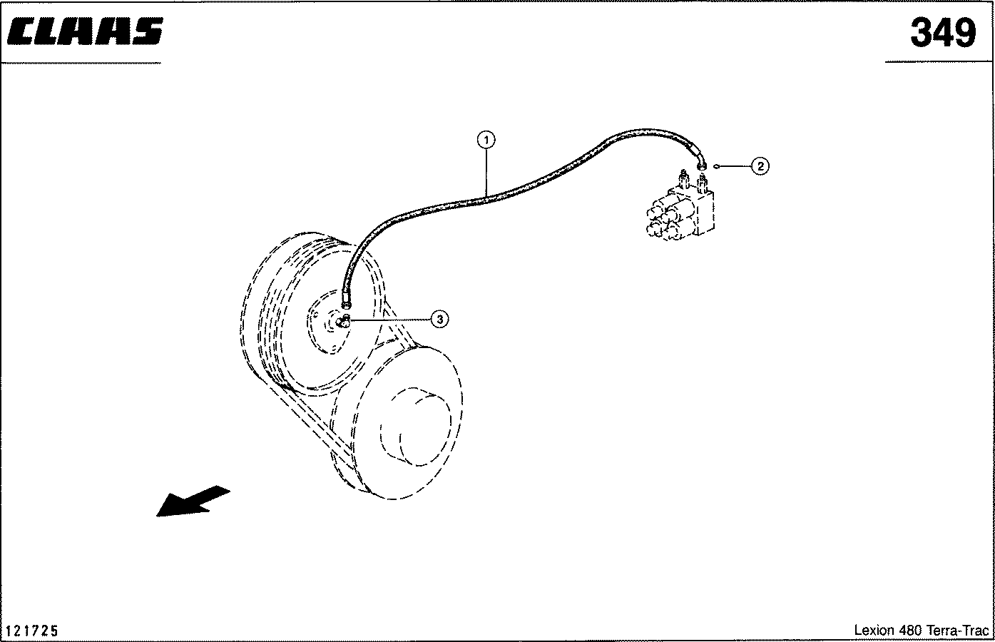 LEXION - HYDRAULIKLEITUNGEN; SCHNEIDWERK-REGELTR