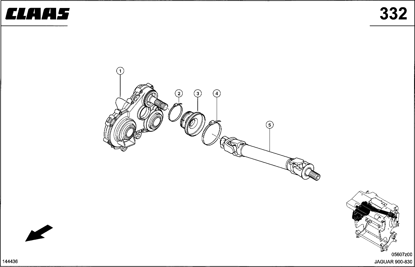 JAGUAR - ANTRIEB FUER OBERE VORPRESSWALZE