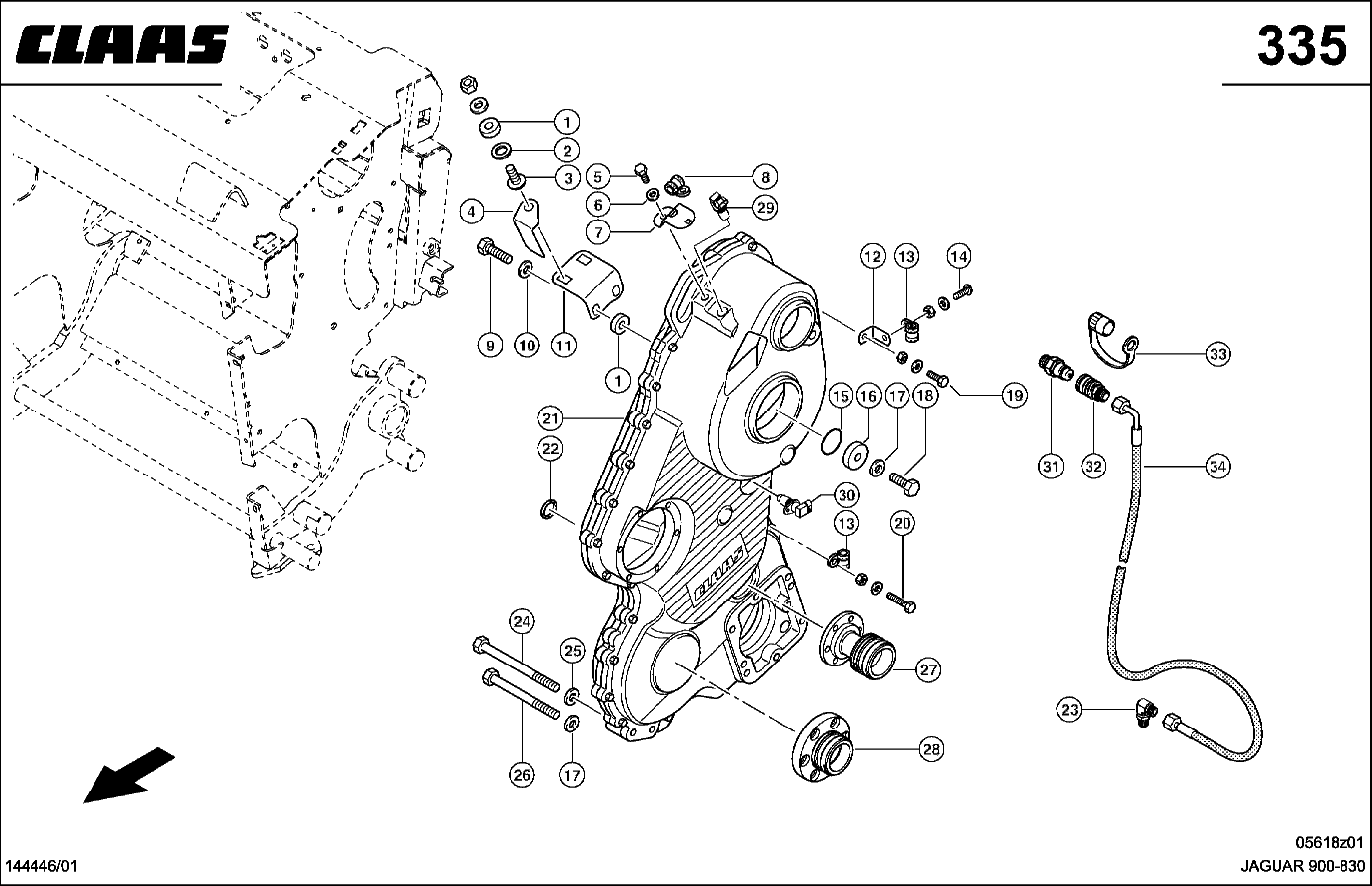 JAGUAR - VERTEILER- UND REVERSIERGETRIEBE