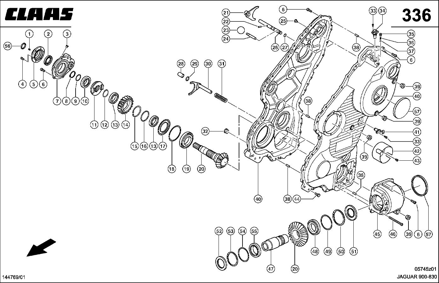 JAGUAR - VERTEILER- UND REVERSIERGETRIEBE