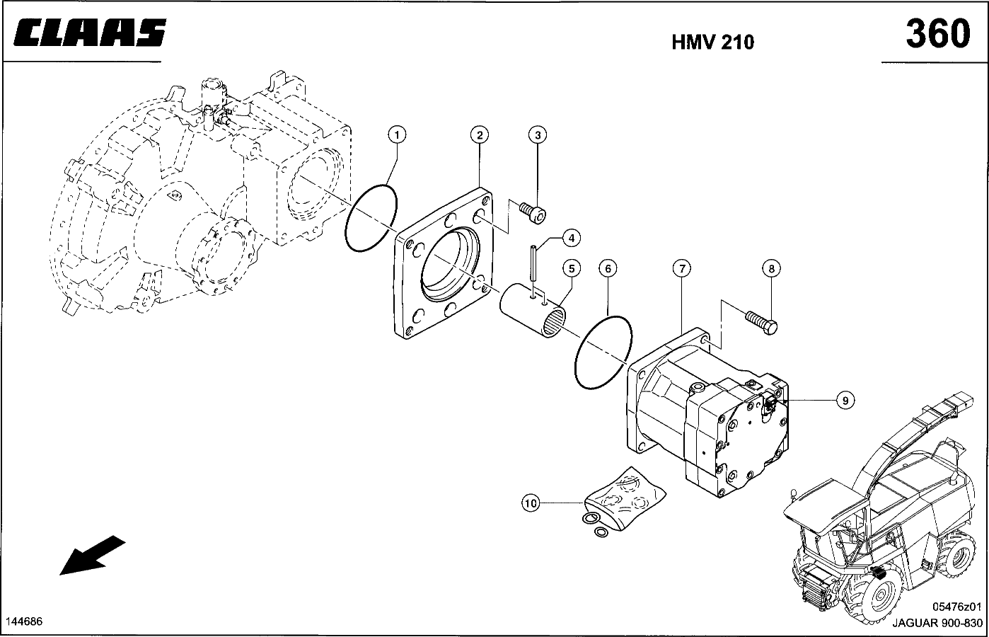JAGUAR - HYDROST. FAHRANTRIEB, "LINDE HMV 210"
