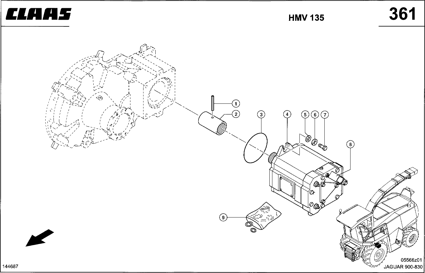 JAGUAR - HYDROST. FAHRANTRIEB, "LINDE HMV 135"