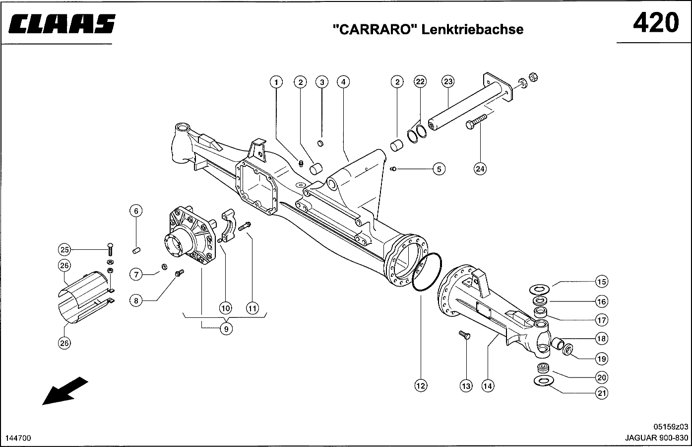 JAGUAR - LENKTRIEBACHSE "CARRARO"