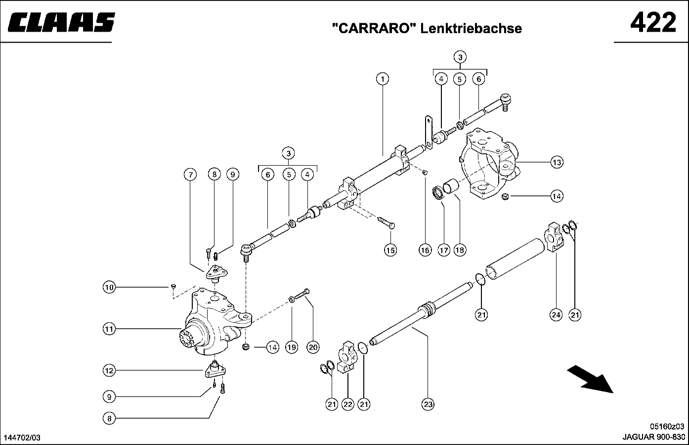 JAGUAR - LENKTRIEBACHSE "CARRARO"