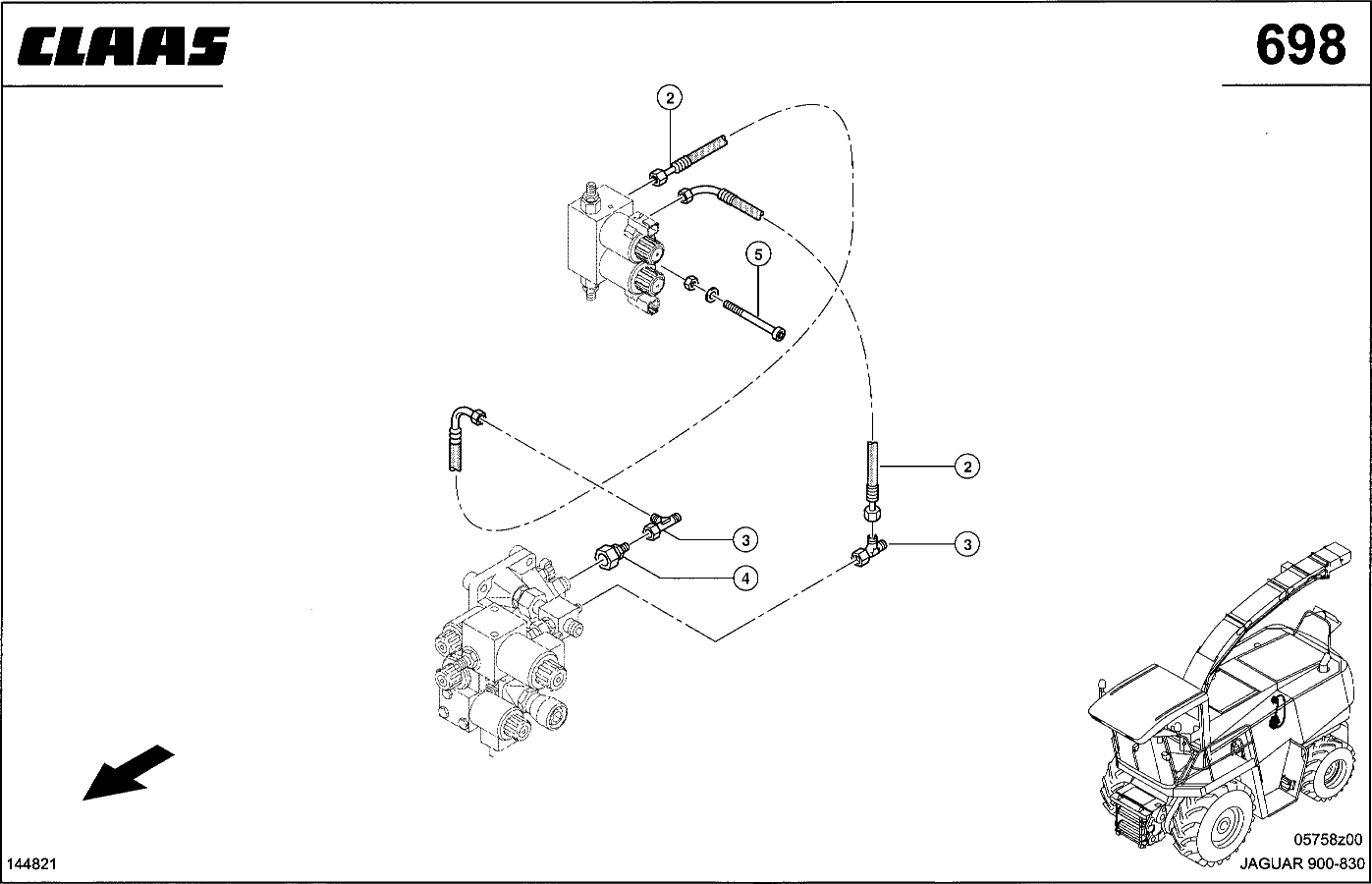 JAGUAR - HYDRAULIKLEITUNGEN, HOCHDRUCK, HITCH