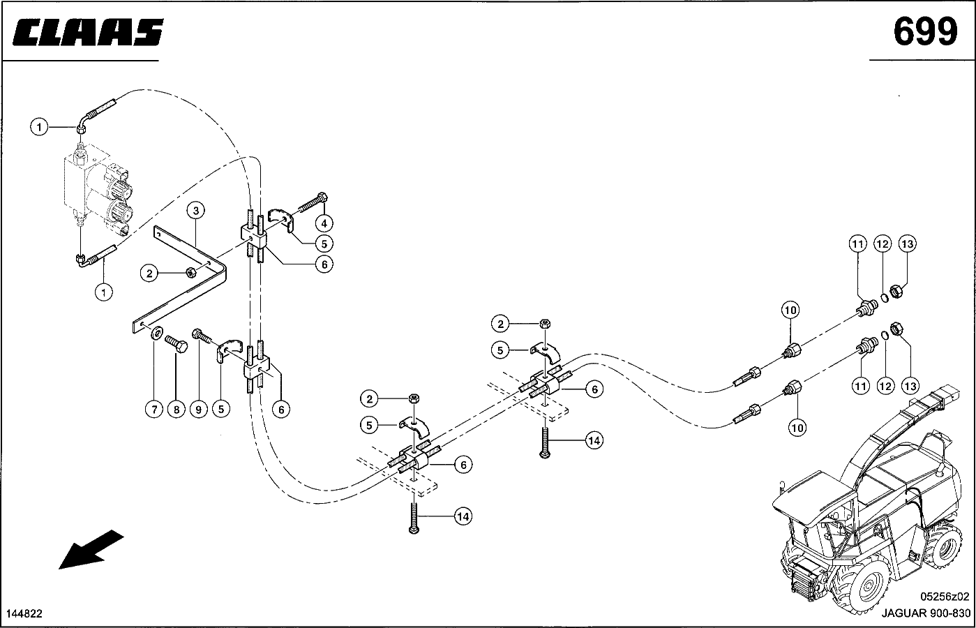 JAGUAR - HYDRAULIKLEITUNGEN, HOCHDRUCK, HITCH