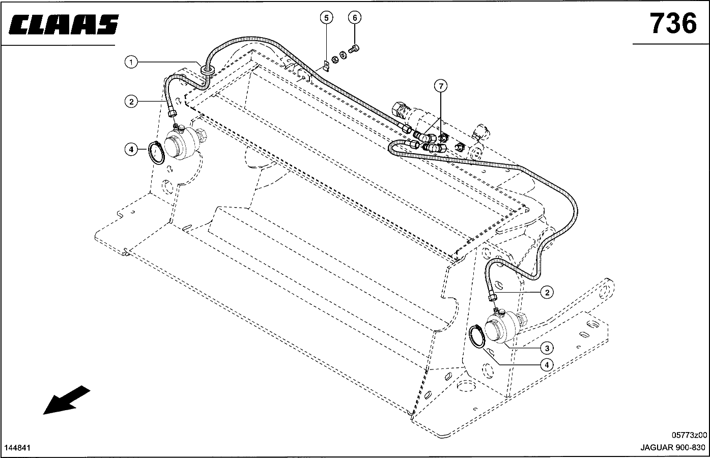 JAGUAR - HYDRAULIKLEITUNGEN, ND, CORN-CRACKER