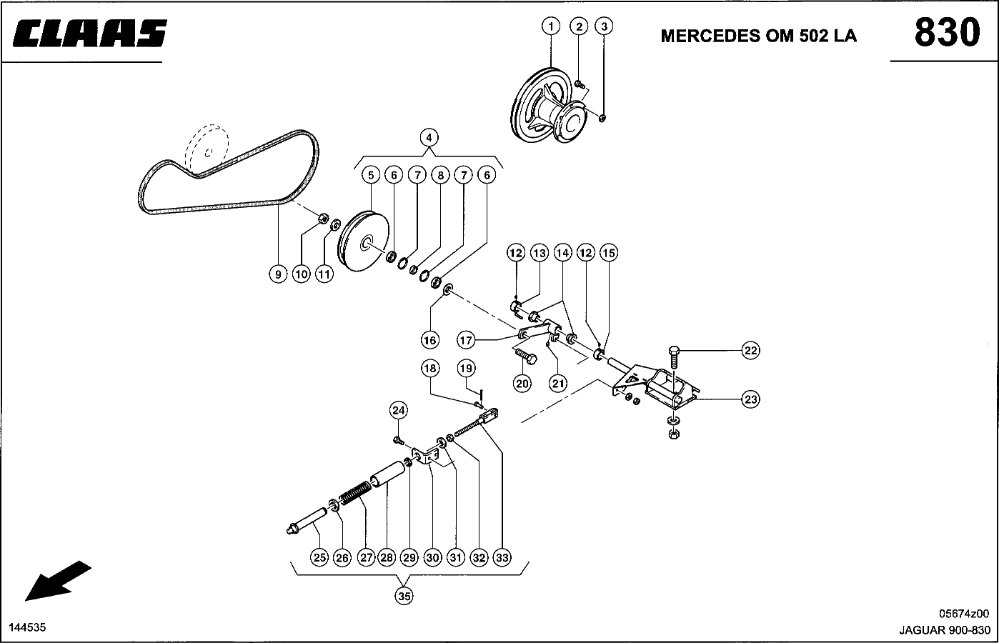 JAGUAR - MERCEDES OM 502 LA; LUEFTERANTRIEB