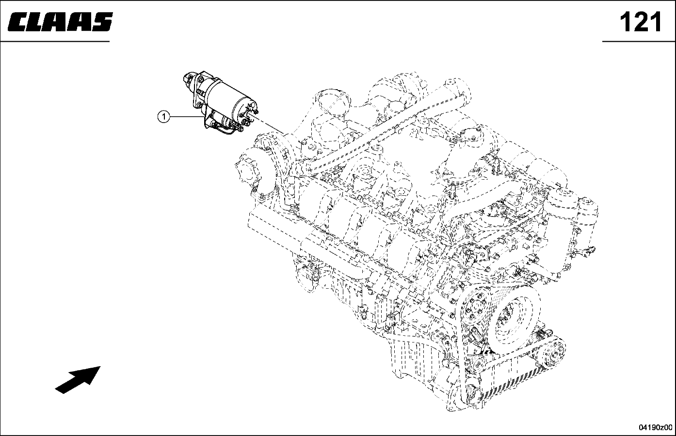 JAGUAR - ANLASSER, OM502 LA
