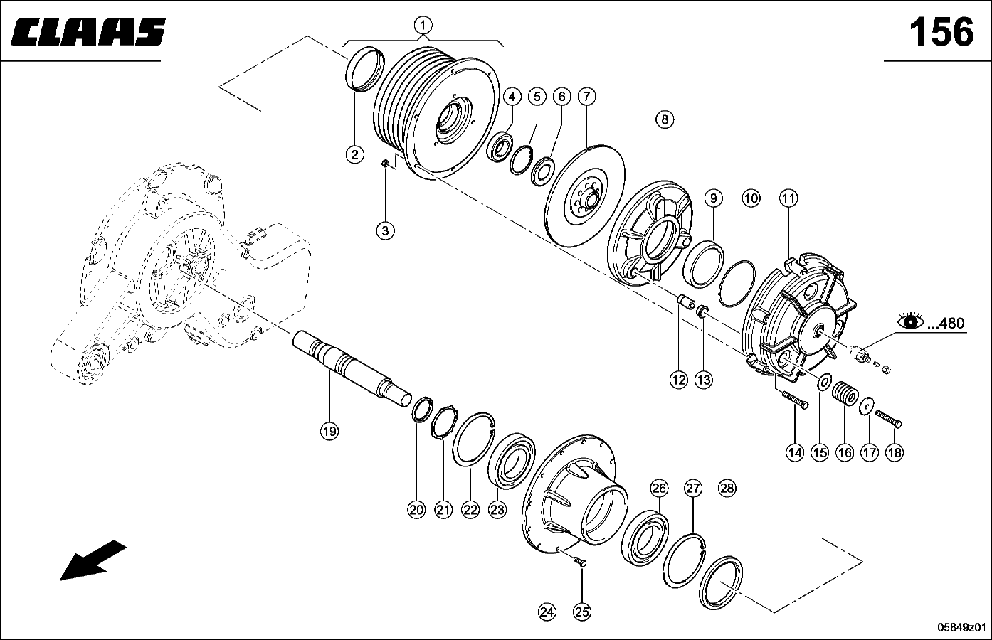JAGUAR - VERTEILERGETRIEBE, OM 502 LA