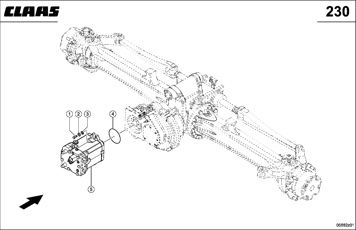 JAGUAR - HYDRAULIKMOTOR, LENKTRIEBACHSE