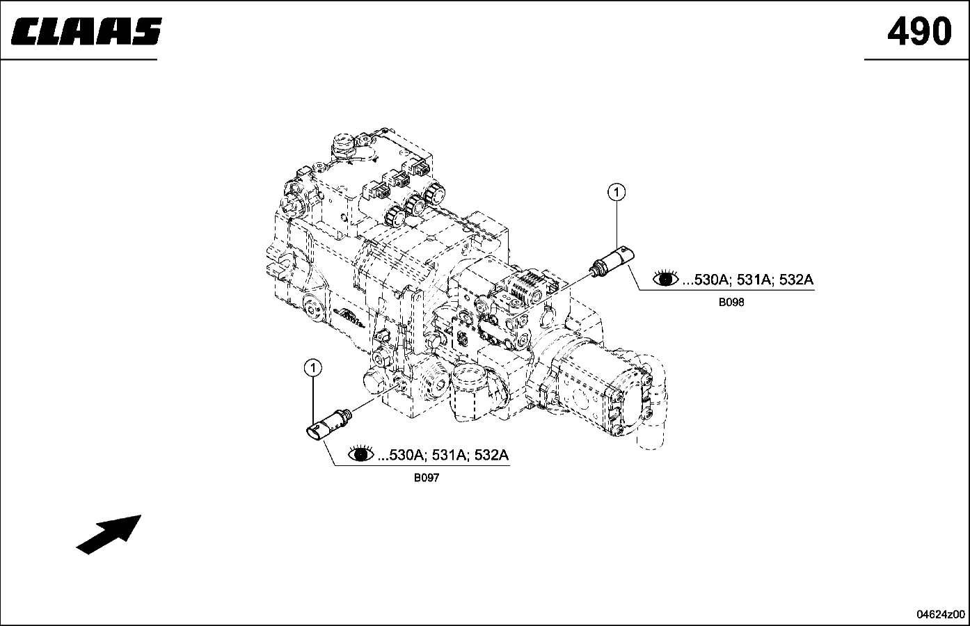 JAGUAR - STEUERUNG HYDRAULIKSYSTEM, SENSOREN