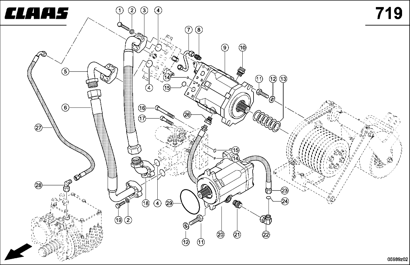 JAGUAR - EINZUGSANTRIEB, HYDRAULIKMOTOR
