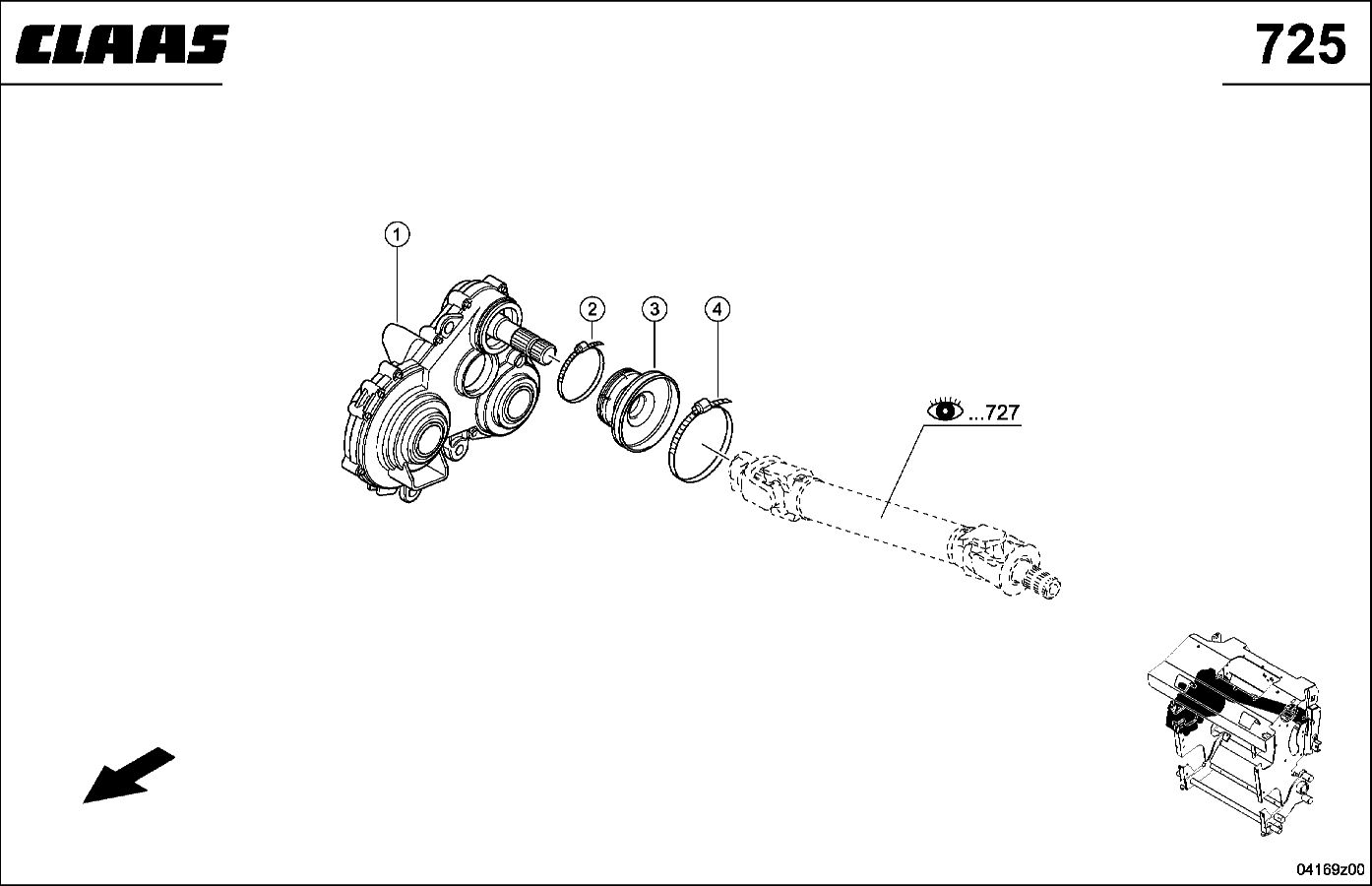 JAGUAR - ANTRIEB FUER OBERE VORPRESSWALZE