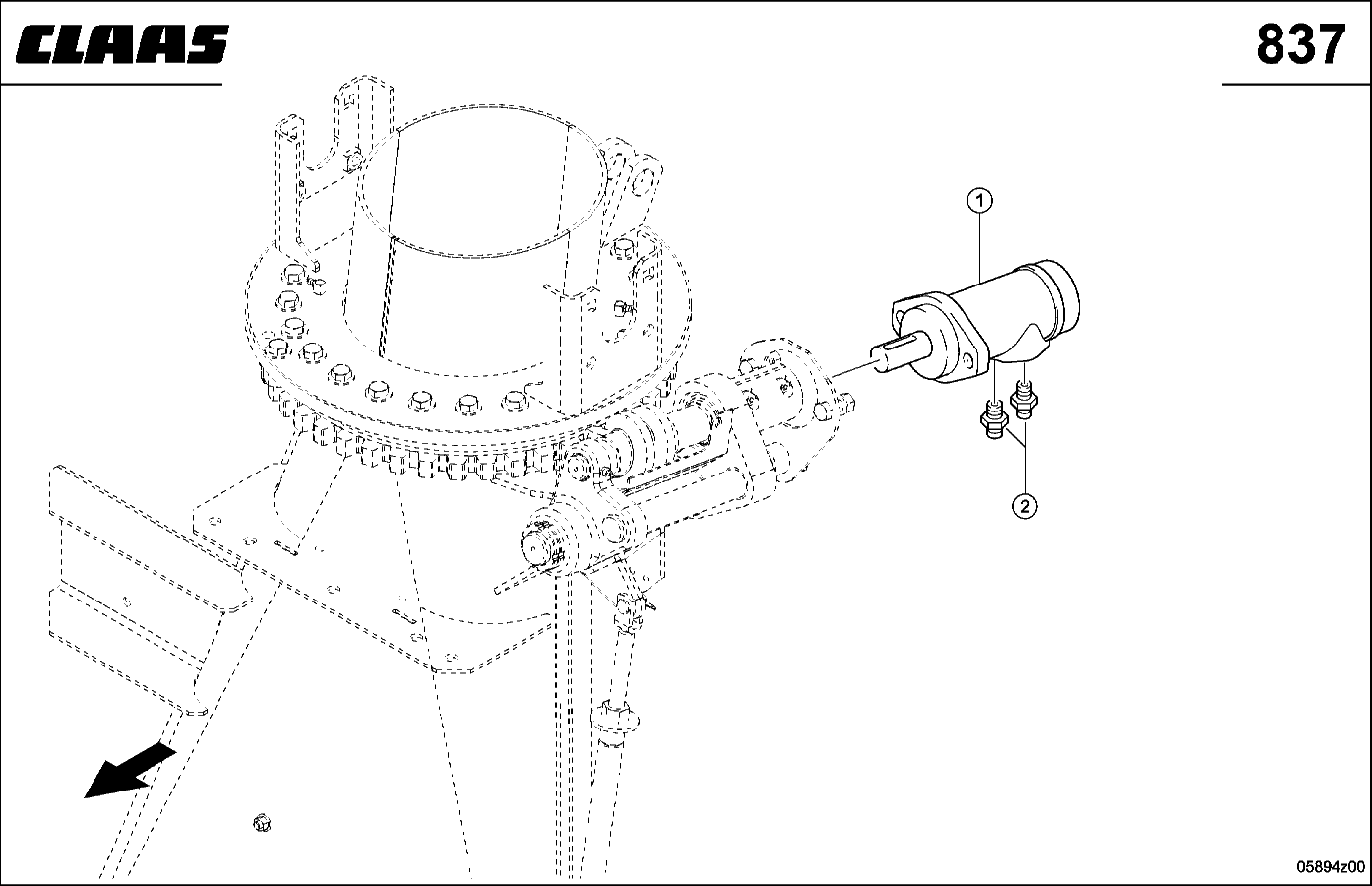 JAGUAR - DREHKRANZ, HYDRAULIKMOTOR