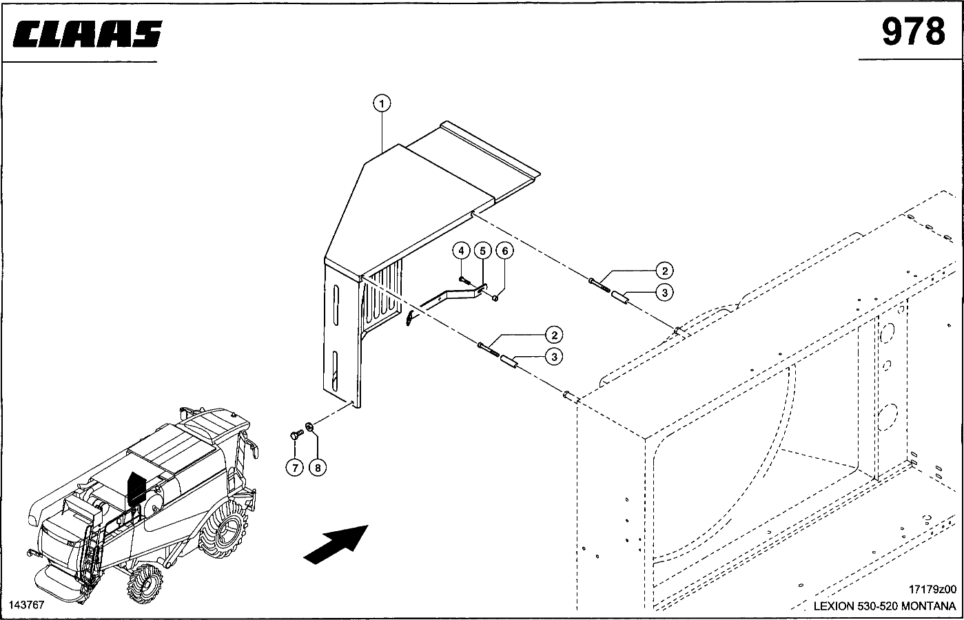 LEXION - MOTOR C9, C6.6; LUEFTERSCHUTZ