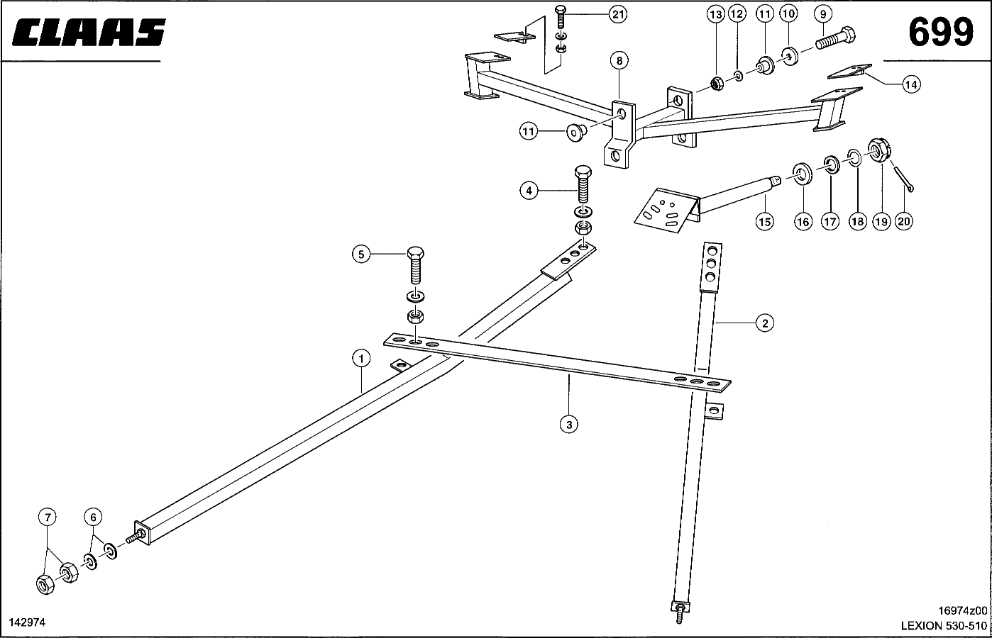 LEXION - STAHLHALBRAUPE; UNTERBAU